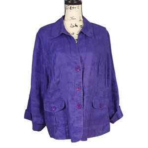 MOVING SALE! Jones New York blue linen 12 blazer